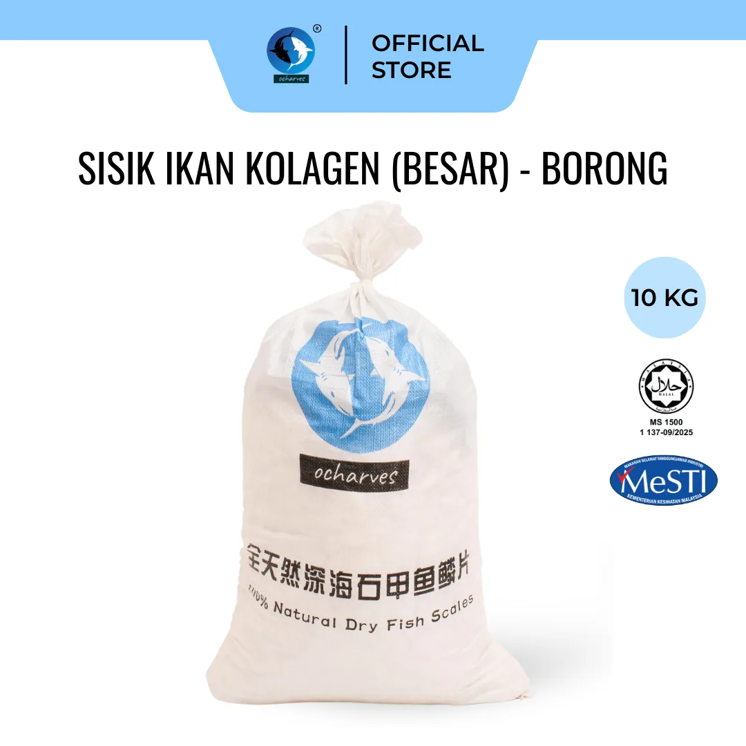 ocharves Sisik Ikan Kolagen Besar (10kg)
