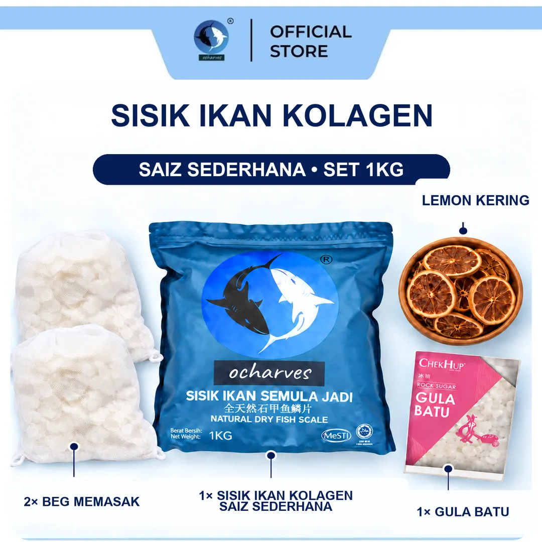 ocharves Set Sisik Ikan Kolagen Sederhana (1kg)