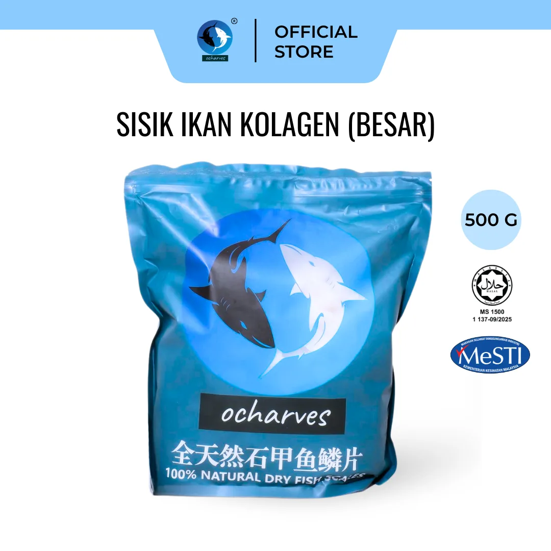 ocharves Sisik Ikan Kolagen Besar (500g)