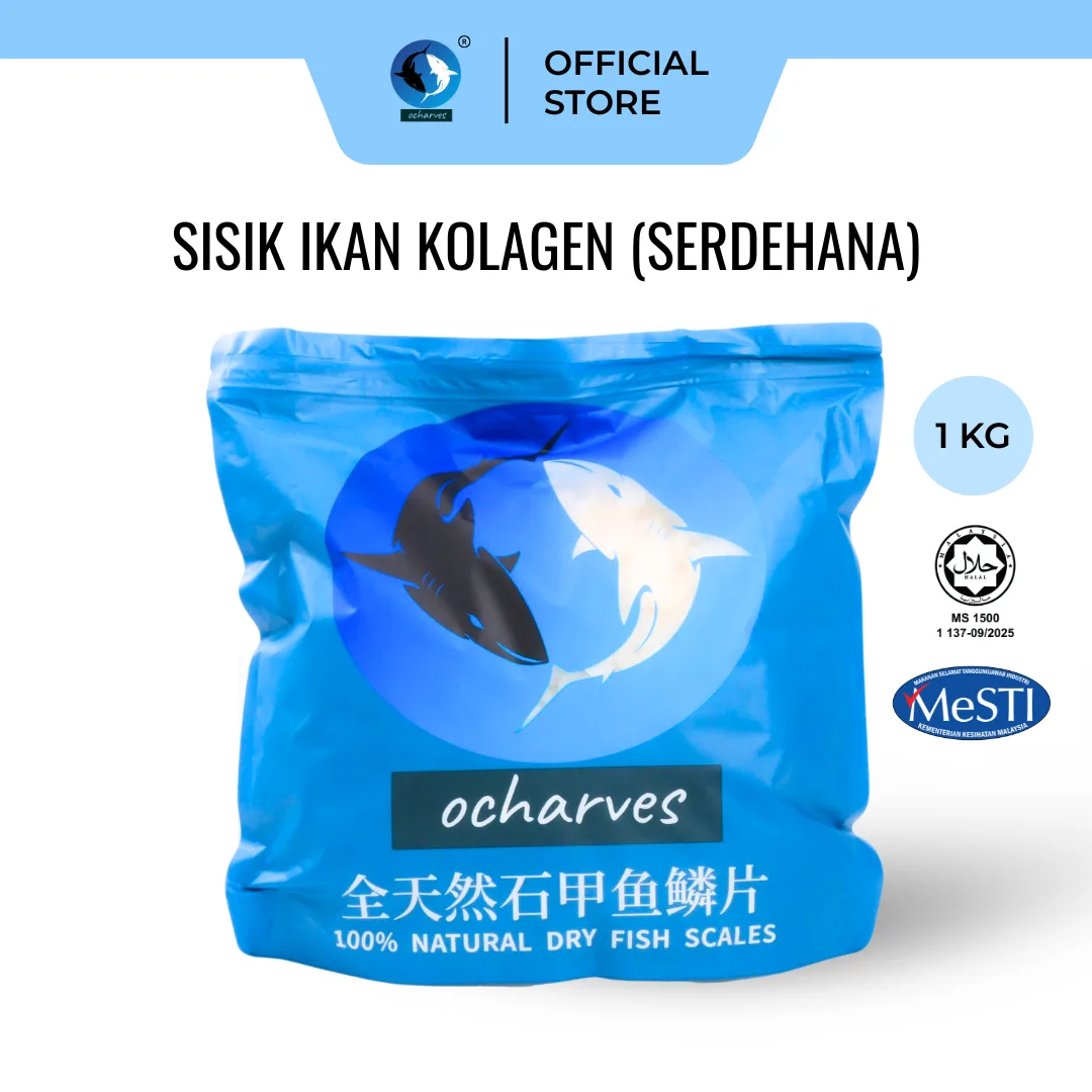 ocharves Sisik Ikan Kolagen Sederhana (1kg)