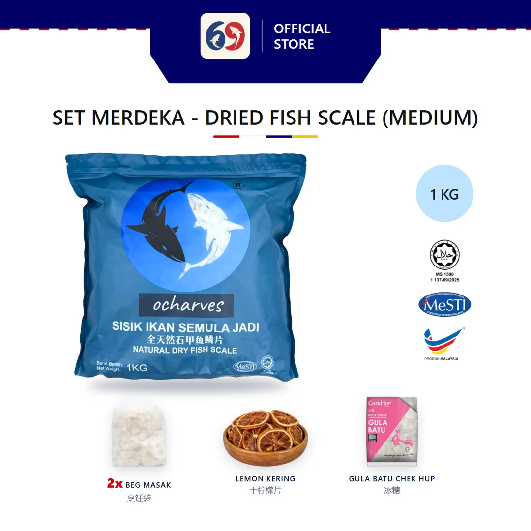ocharves Set Merdeka Sisik Ikan Kolagen Sederhana (1kg)