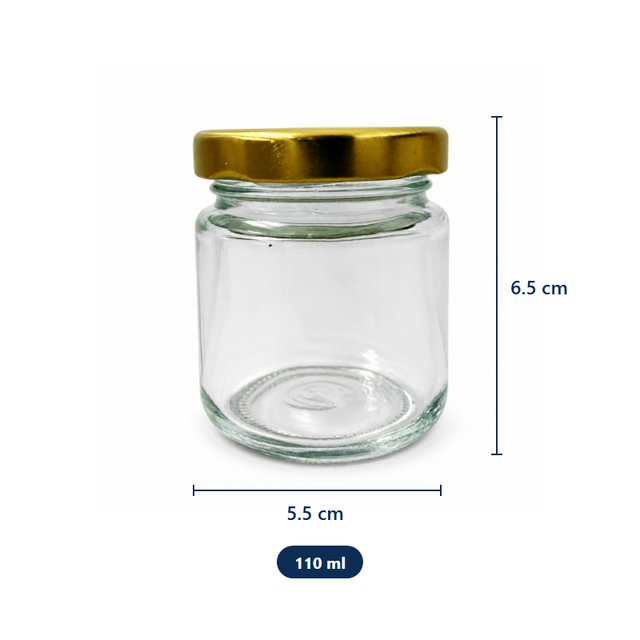 Botol Kaca Berpenutup (110ml)